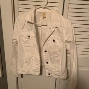 Faded Glory White Jean Jacket